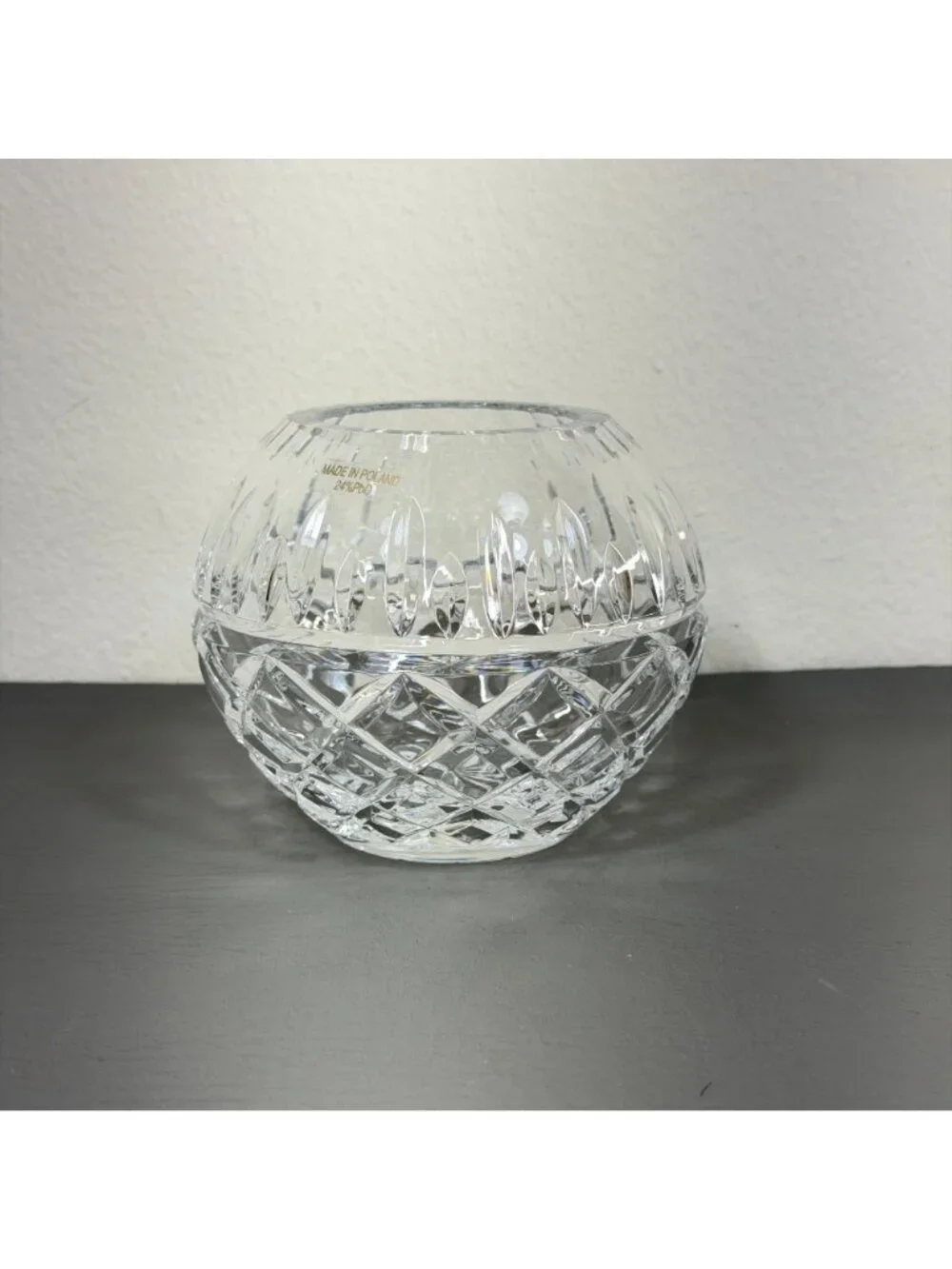 Polish Lead Crystal Rose Bowl 4